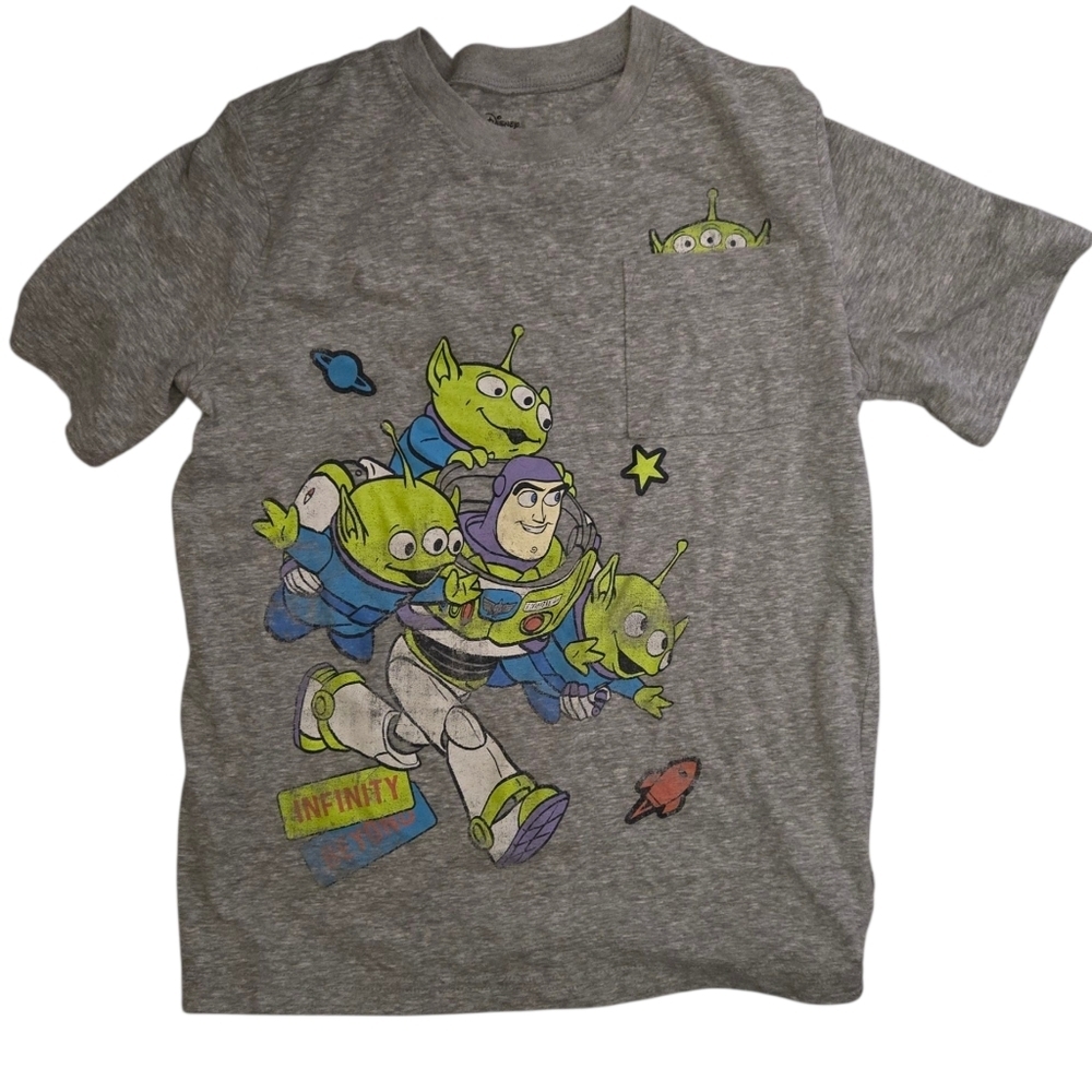 Disney Jumping Beans Gray Toy Story Short Sleeve Tee Size 10